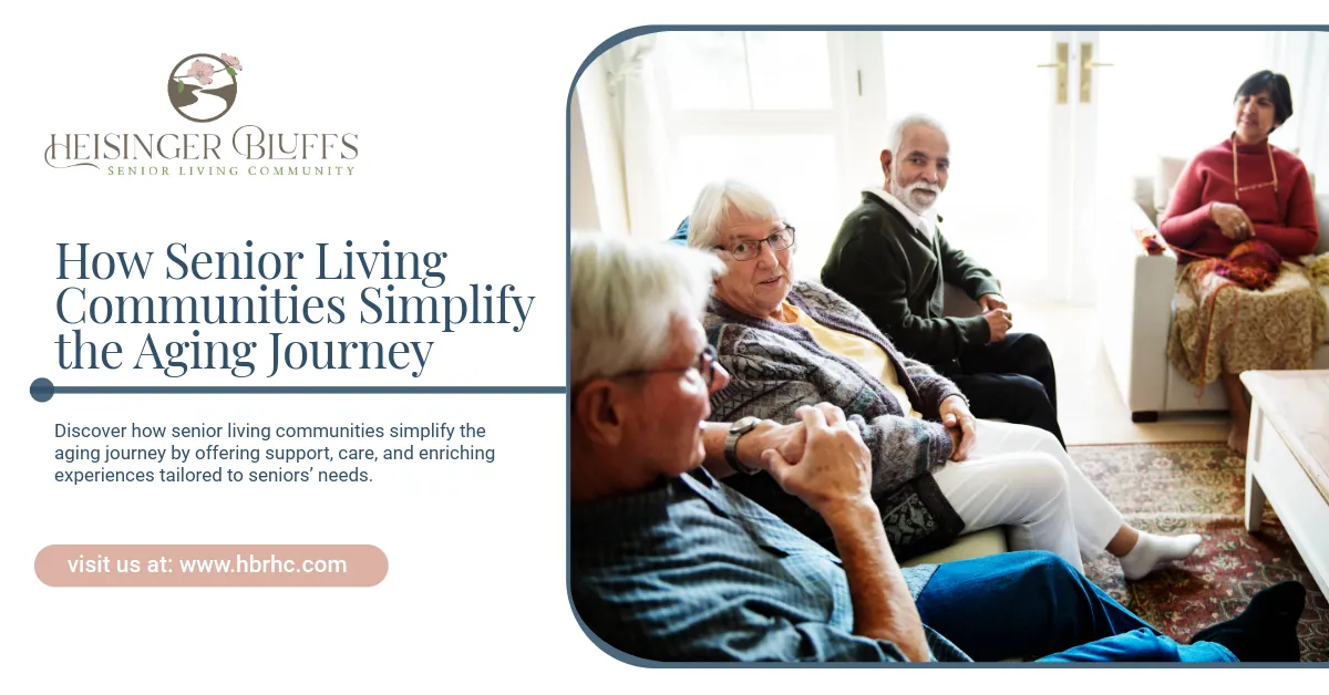 Senior adults socializing in a senior living facility