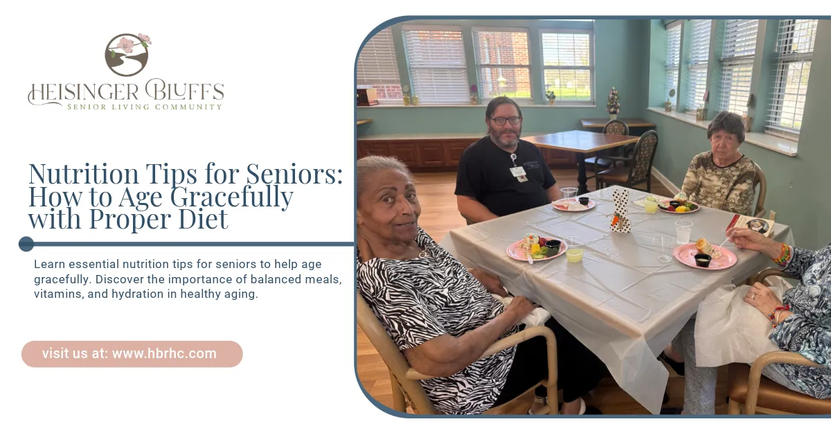 A group of elderly people is sitting at a table eating food.