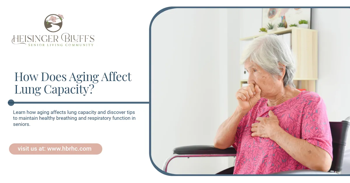 Elderly woman coughing in a chair