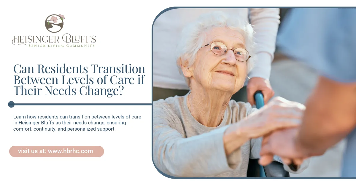Elderly woman in a care facility assisted by a caregiver