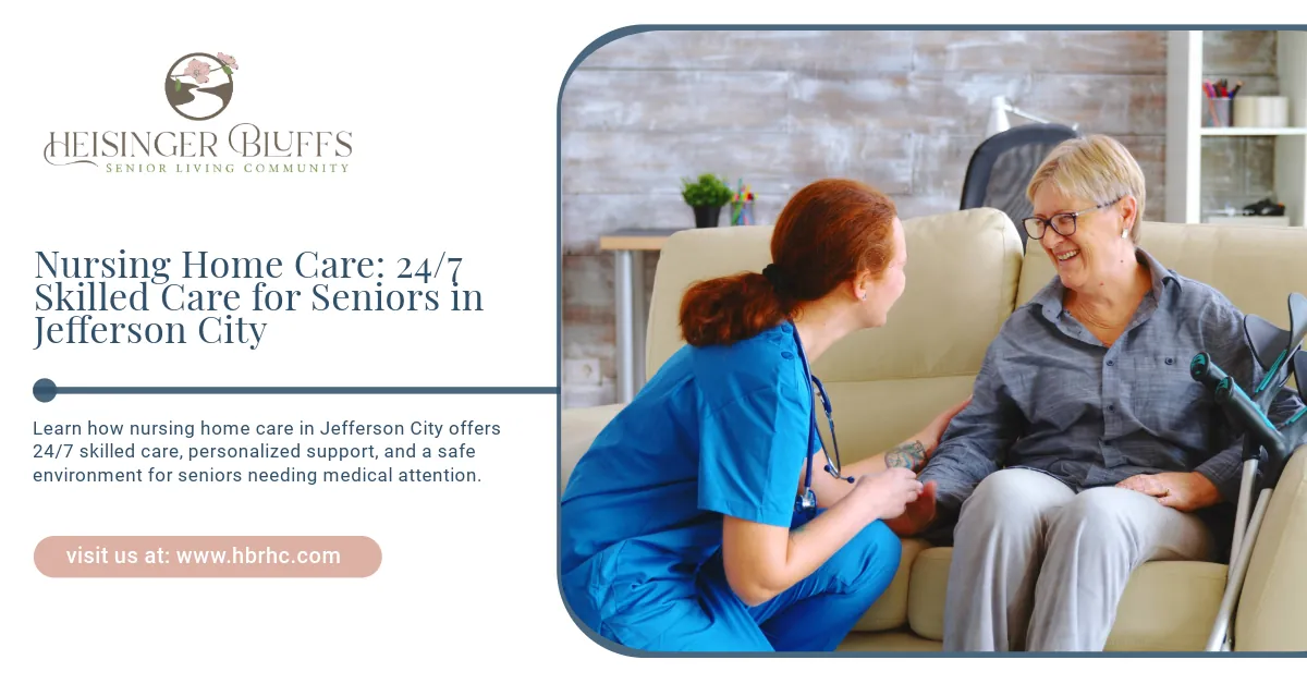 An elder talking to a nurse in a nursing home