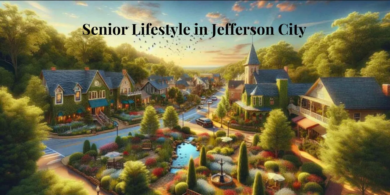 An artist 's impression of a senior lifestyle in Jefferson City. Missouri