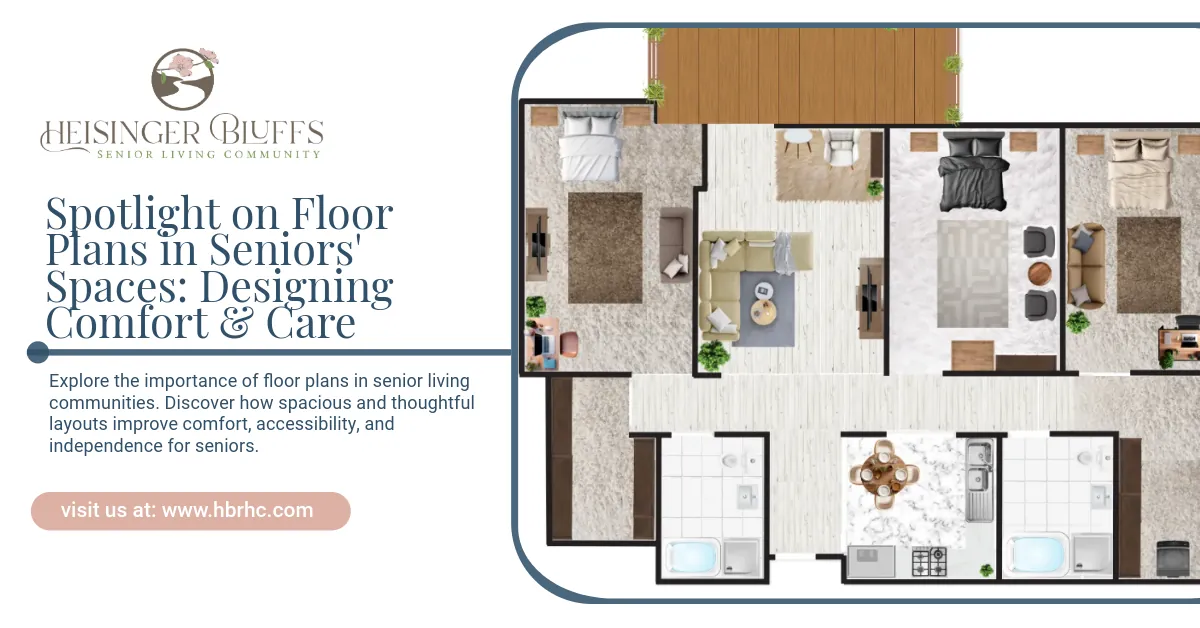 The Jefferson floor plan of Heisinger Bluffs for senior independent living