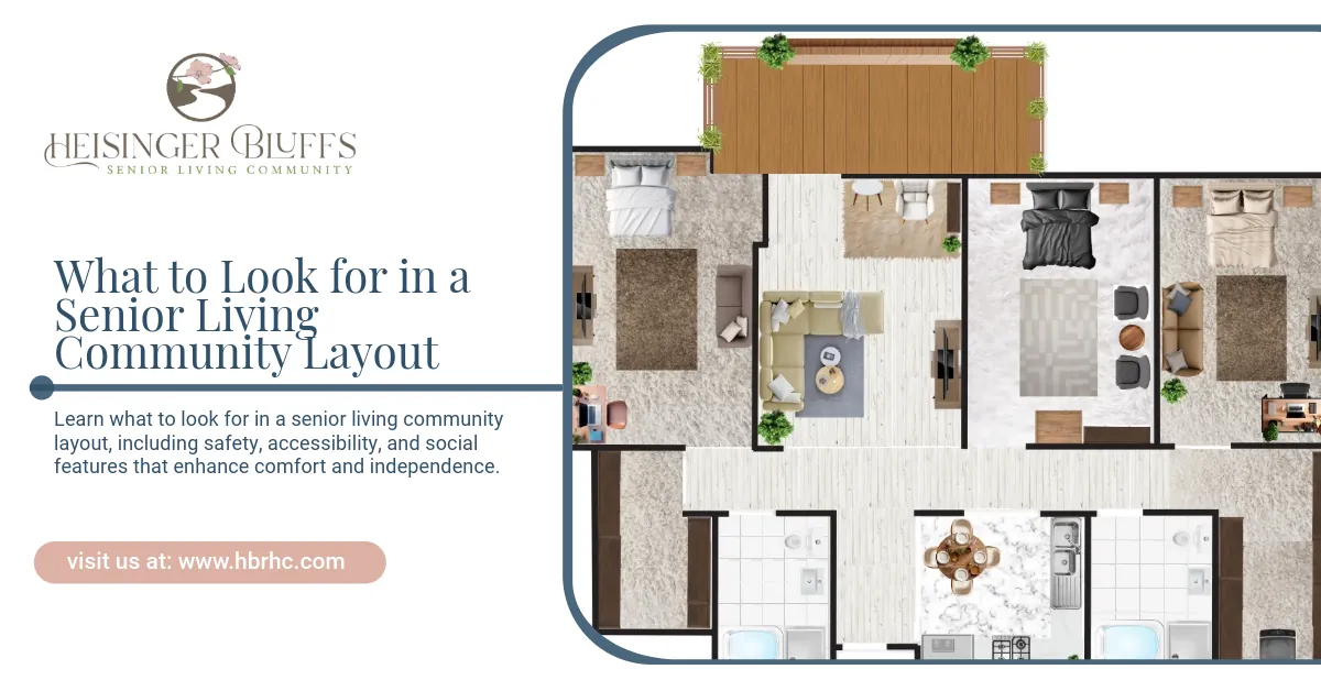 Floorplan of Heisinger Bluff's independent living apartment home in Jefferson City, MO