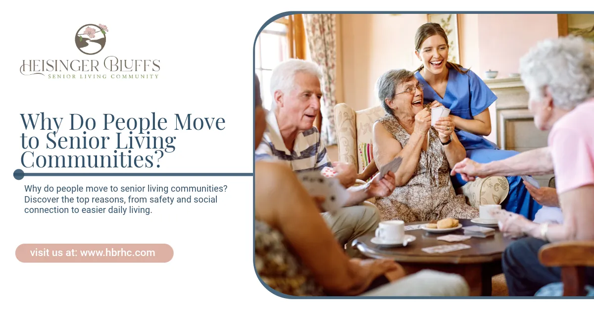A group of elderly people are sitting around a table in a living room.
