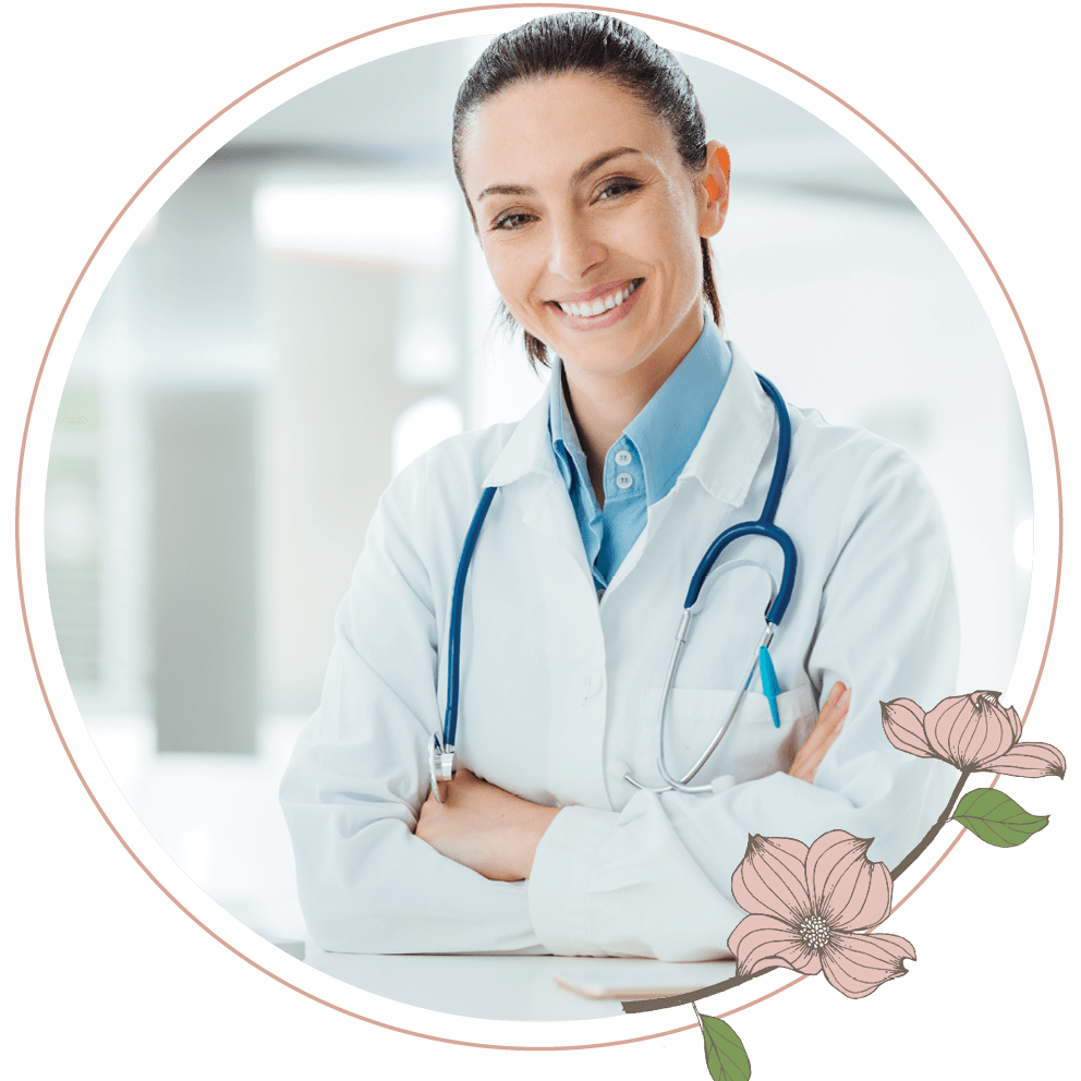 A smiling nurse at Heisinger Bluffs