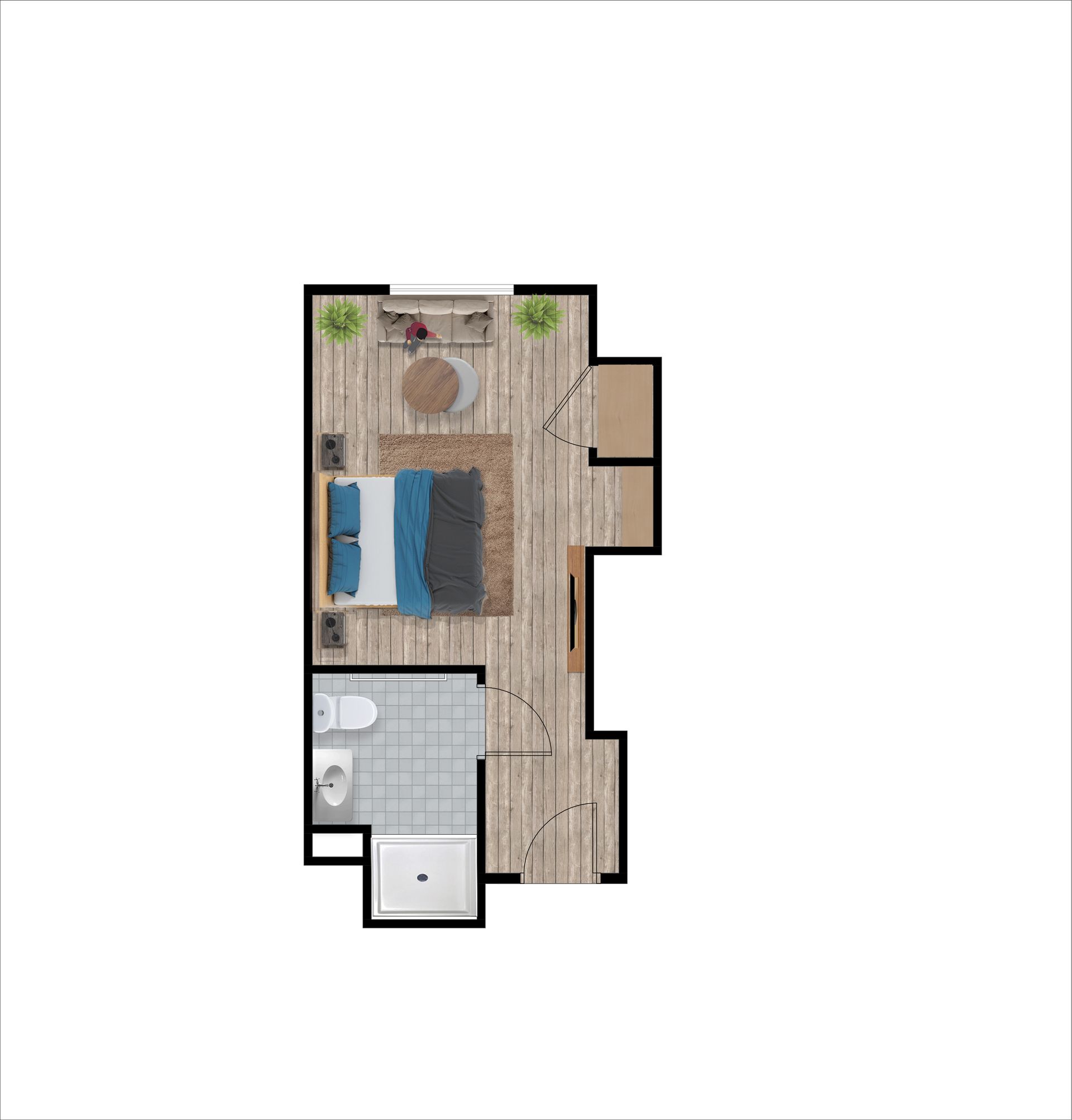 Memory Care Studio floor plan at Heisinger Bluffs