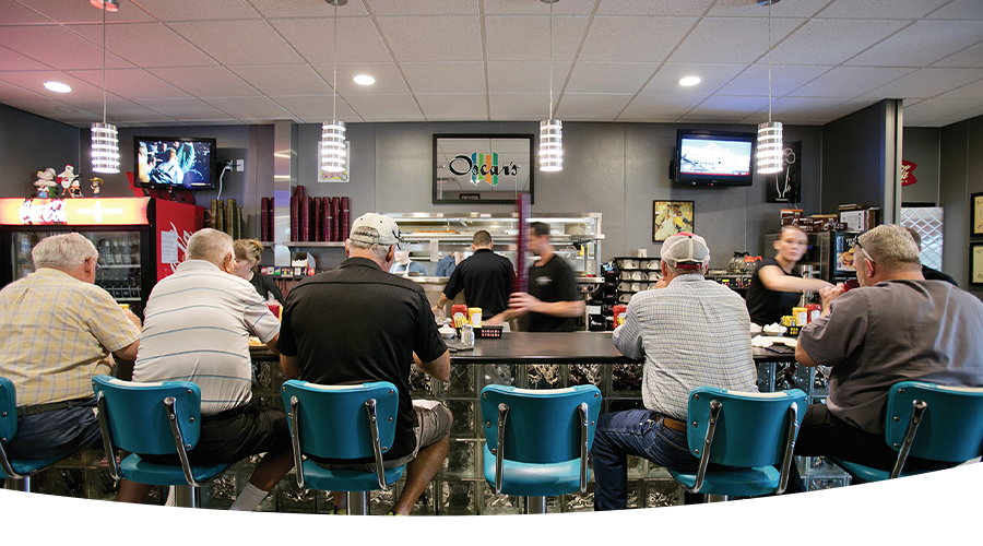 Oscar's Classic Diner interior