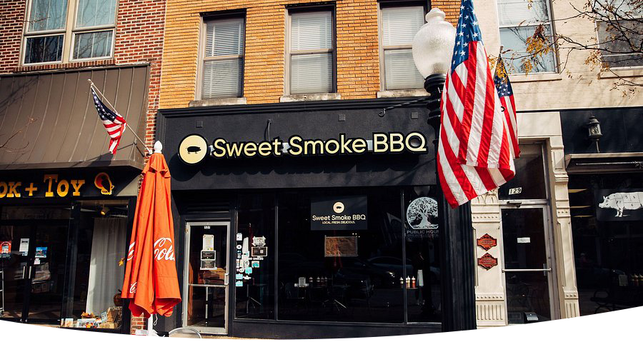 Sweet Smoke BBQ storefront