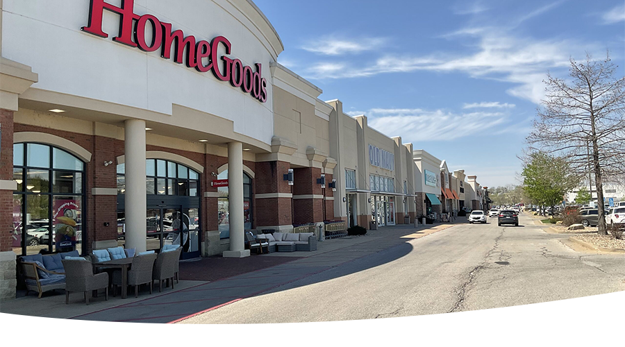 Wildwood Shopping Center storefronts