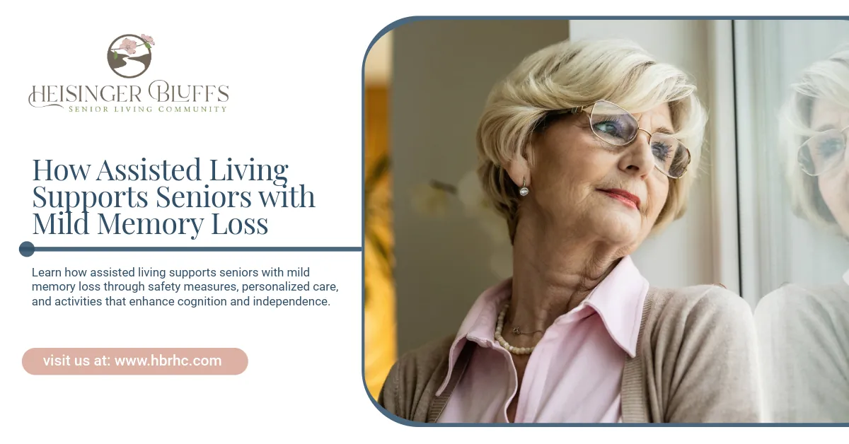 A senior with mild memory loss