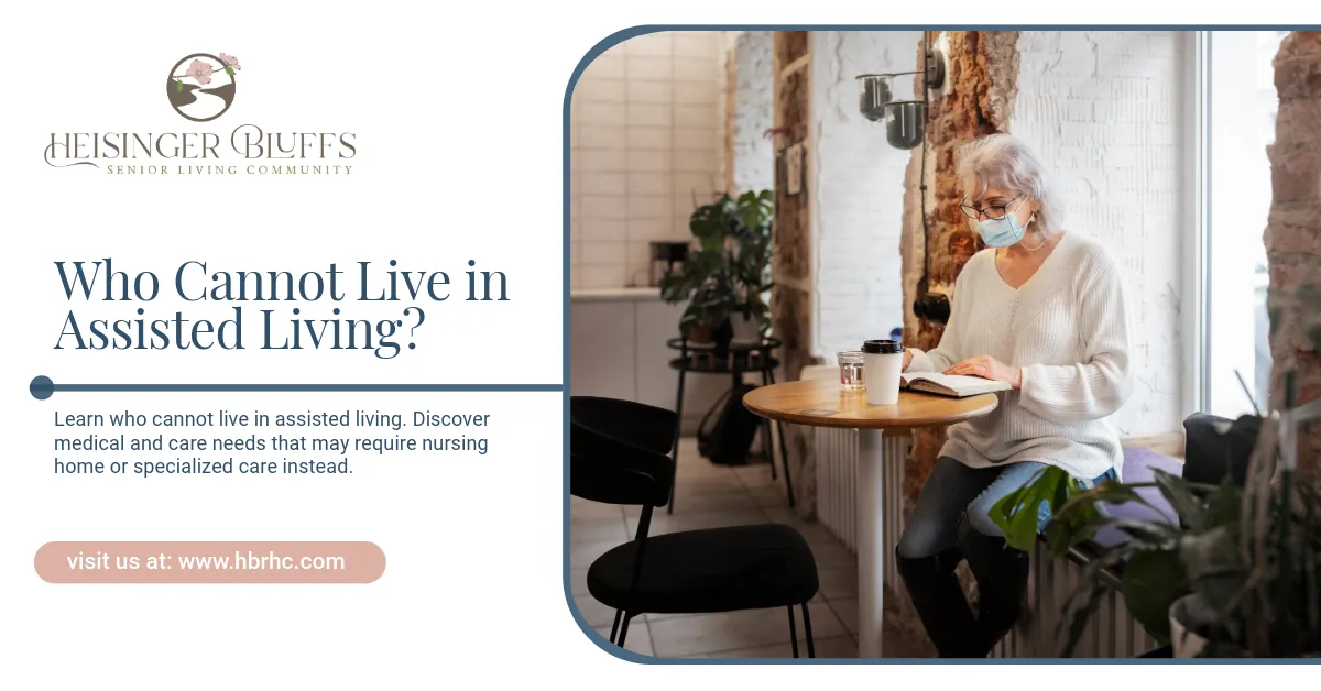 An elderly person in a cafe wearing a mask, reading. 