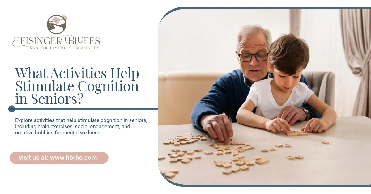 An elderly man and a young boy are playing with a puzzle