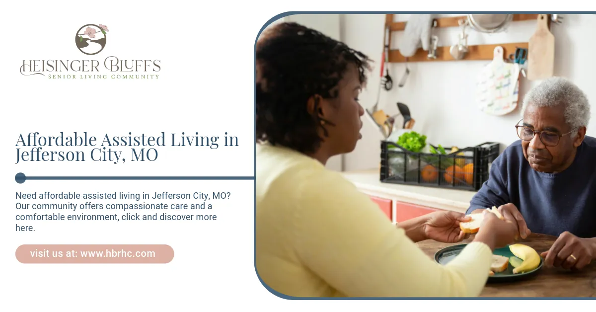An artist 's impression of a senior lifestyle in Jefferson City. Missouri