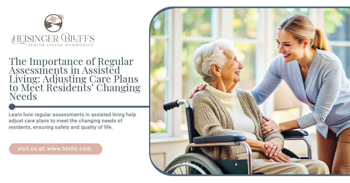 An assistant is helping an elderly woman with a walker 
