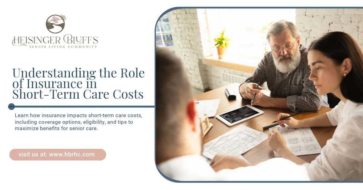 A couple of elderly people helping each other in a short-term care center